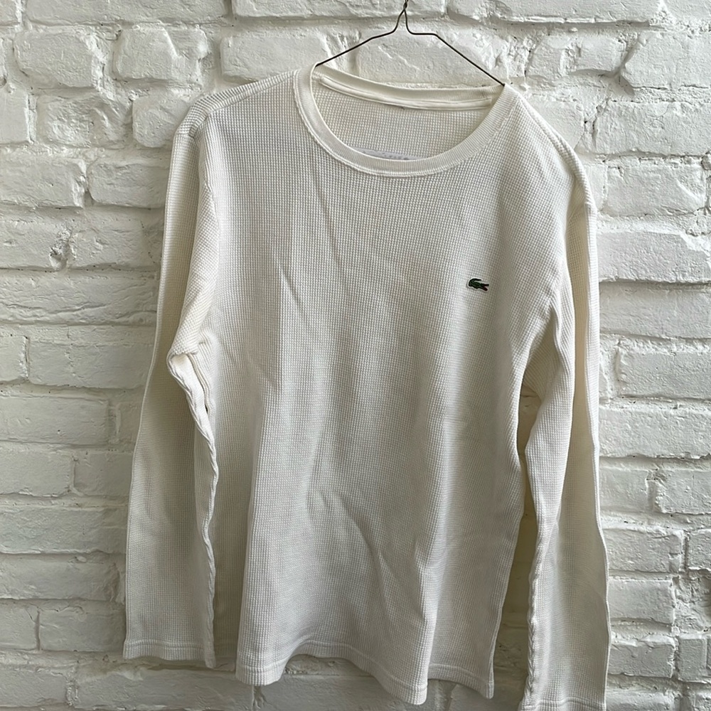 Lacoste thermal waffle shirt M